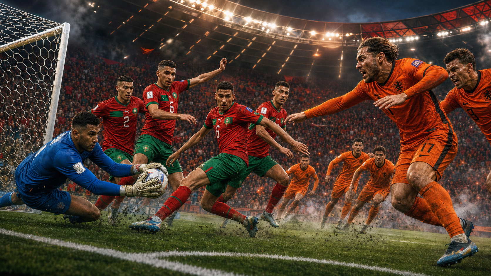 Jalannya Laga: Maroko Tahan Tekanan, Belanda Gagal Menuntaskan Momentum - maroko