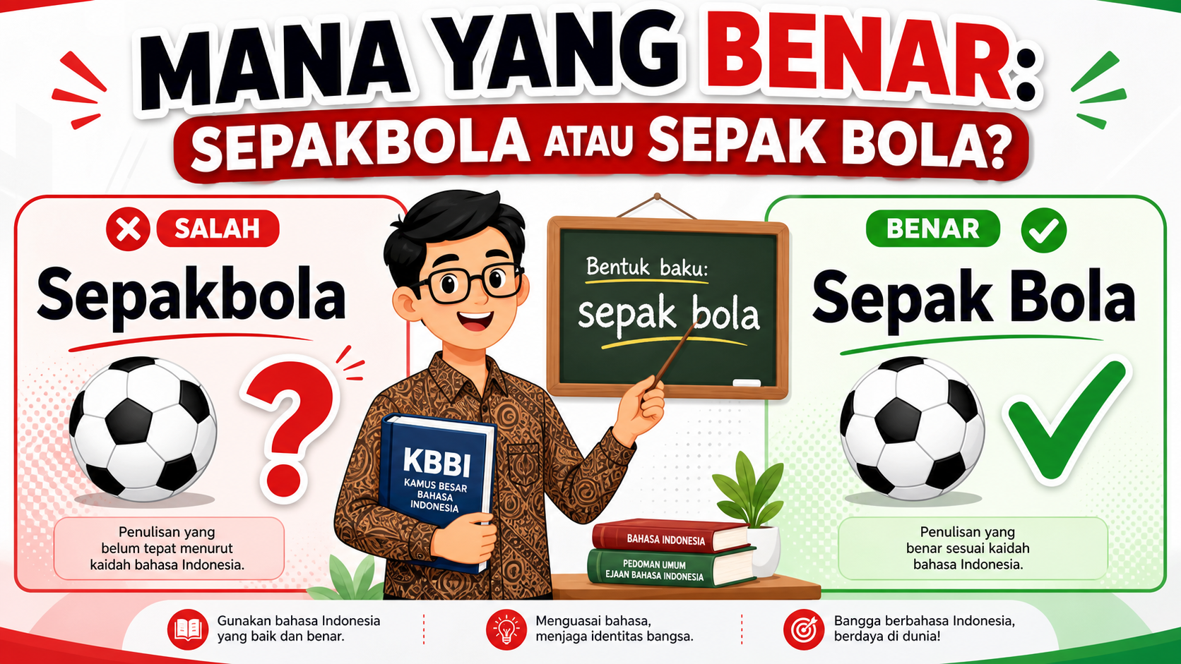 Mana yang Benar: Sepakbola atau Sepak Bola? - sepakbola