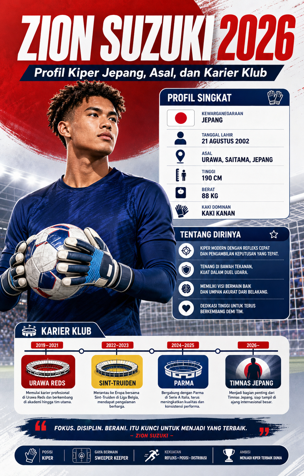 Profil Singkat Zion Suzuki - zion