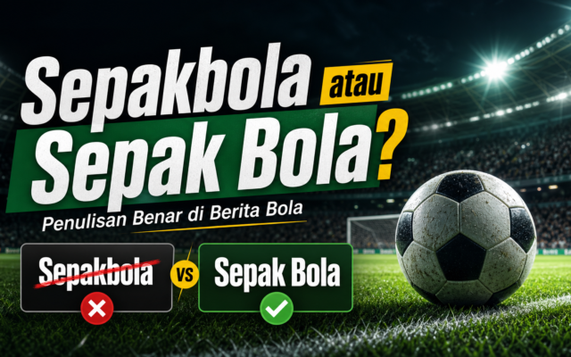 sepakbola - Sepakbola atau Sepak Bola: Penulisan Benar di Berita Bola