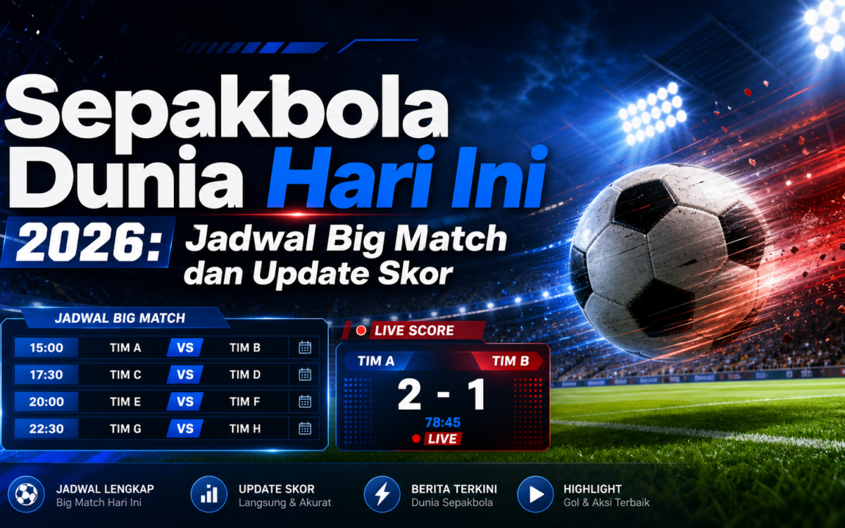 sepakbola - Sepakbola Dunia Hari Ini 2026: Jadwal Big Match dan Update Skor