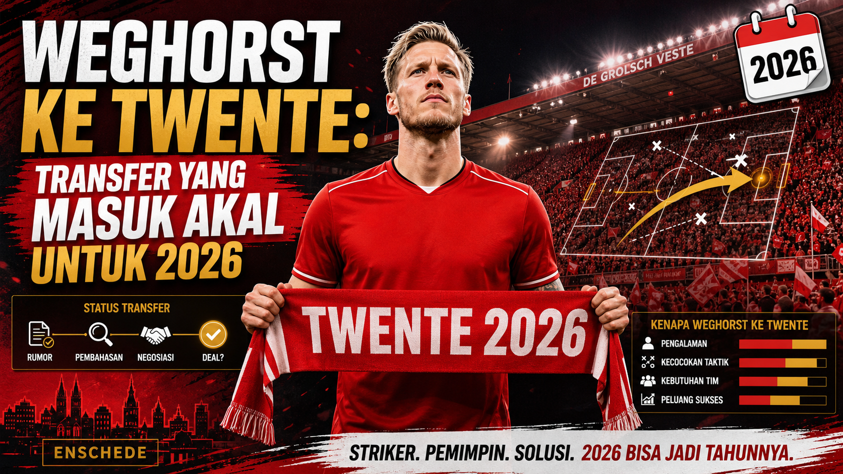 Weghorst ke Twente: Transfer yang Masuk Akal untuk 2026 - weghorst