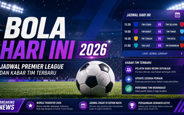 bola - Bola Hari Ini 2026: Jadwal Premier League dan Kabar Tim Terbaru