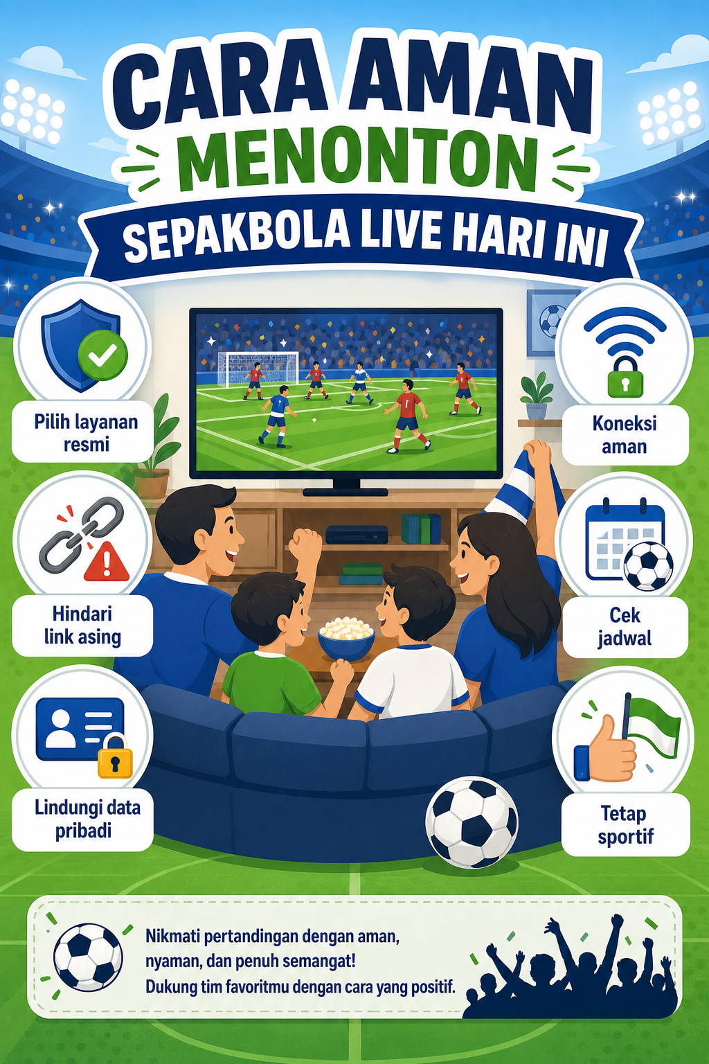 Cara Aman Menonton Sepakbola Live Hari Ini - sepakbola