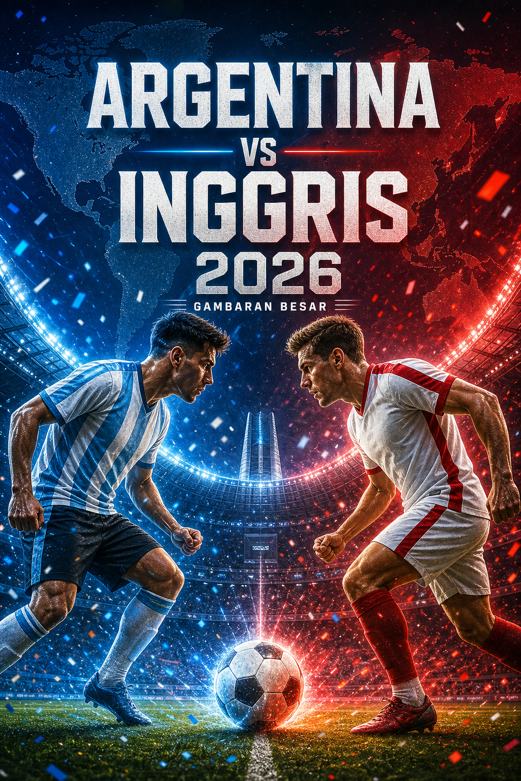 Gambaran Besar Argentina vs Inggris 2026 - argentina