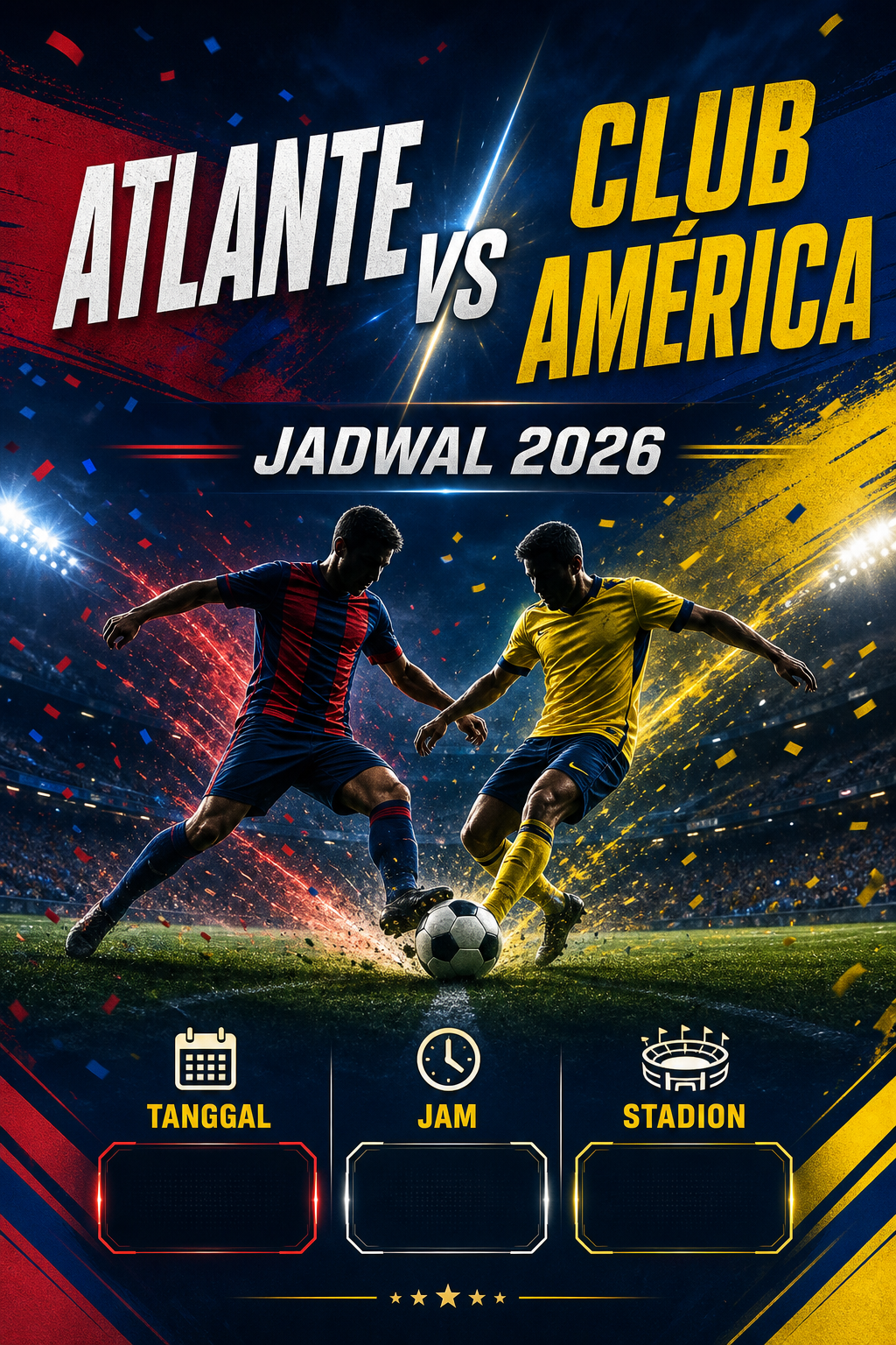 Jadwal Atlante vs Club América 2026 - atlante
