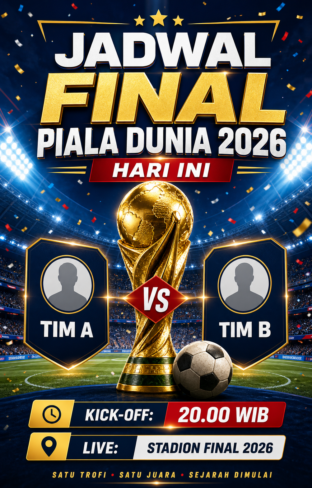 Jadwal Final Piala Dunia 2026 Hari Ini - nobar