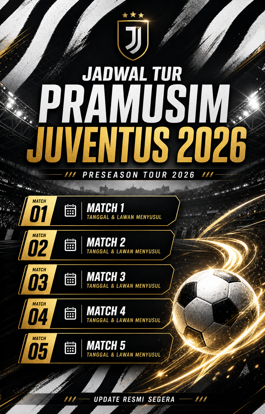 Jadwal Tur Pramusim Juventus 2026 - juventus