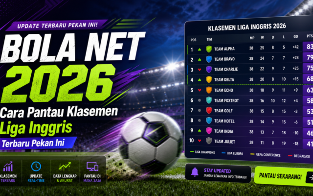 klasemen - Bola Net 2026: Cara Pantau Klasemen Liga Inggris Terbaru Pekan Ini