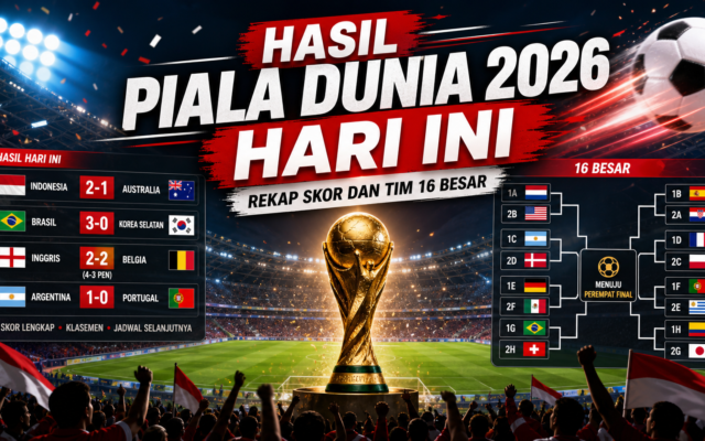 piala - Hasil Piala Dunia 2026 Hari Ini: Rekap Skor dan Tim 16 Besar