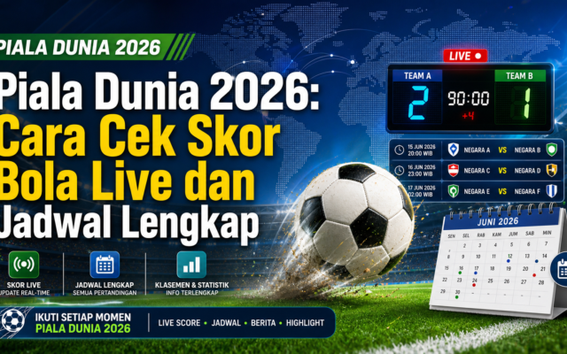 piala - Piala Dunia 2026: Cara Cek Skor Bola Live dan Jadwal Lengkap
