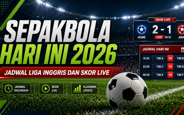 sepakbola - Sepakbola Hari Ini 2026: Jadwal Liga Inggris dan Skor Live