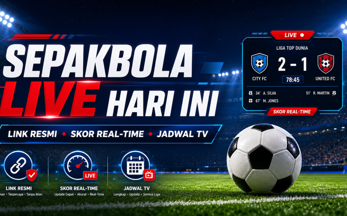 sepakbola - Sepakbola Live Hari Ini: Link Resmi, Skor Real-Time, Jadwal TV