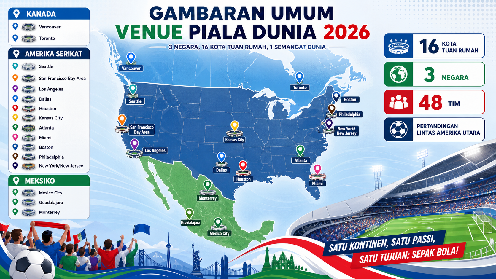 Gambaran Umum Venue Piala Dunia 2026 - piala