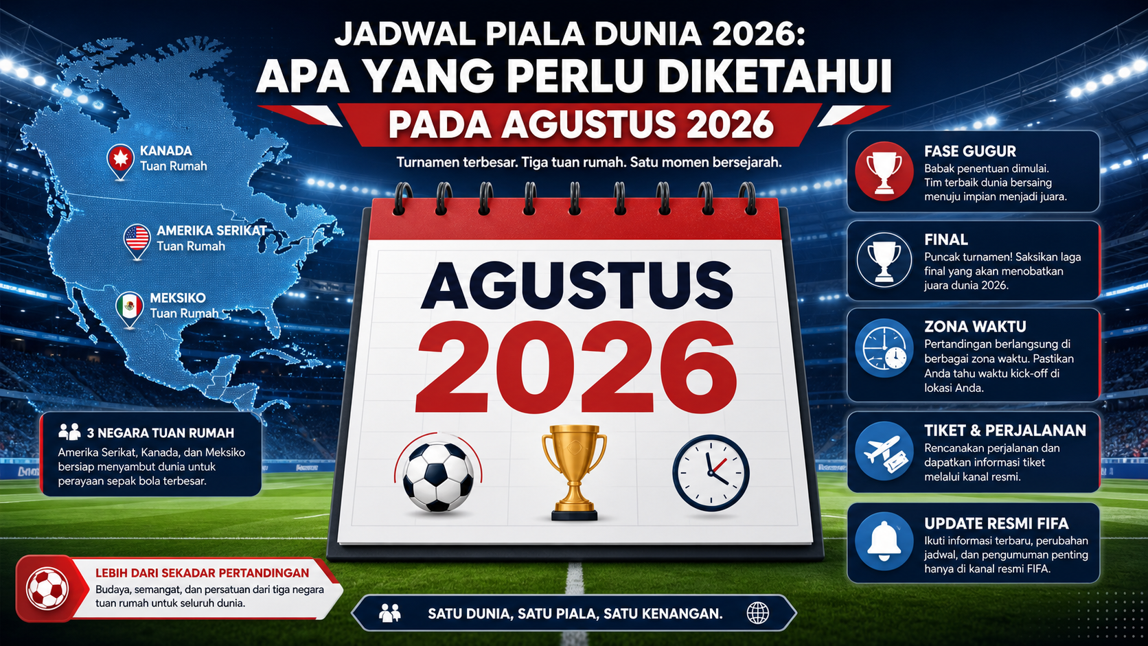 Jadwal Piala Dunia 2026: Apa yang Perlu Diketahui pada Agustus 2026 - piala