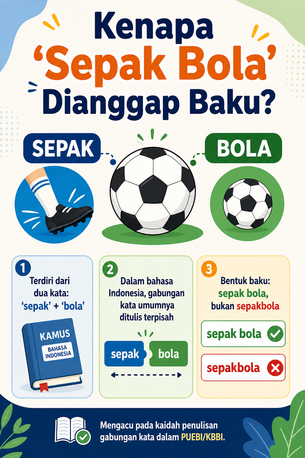 Kenapa “Sepak Bola” Dianggap Baku? - sepakbola