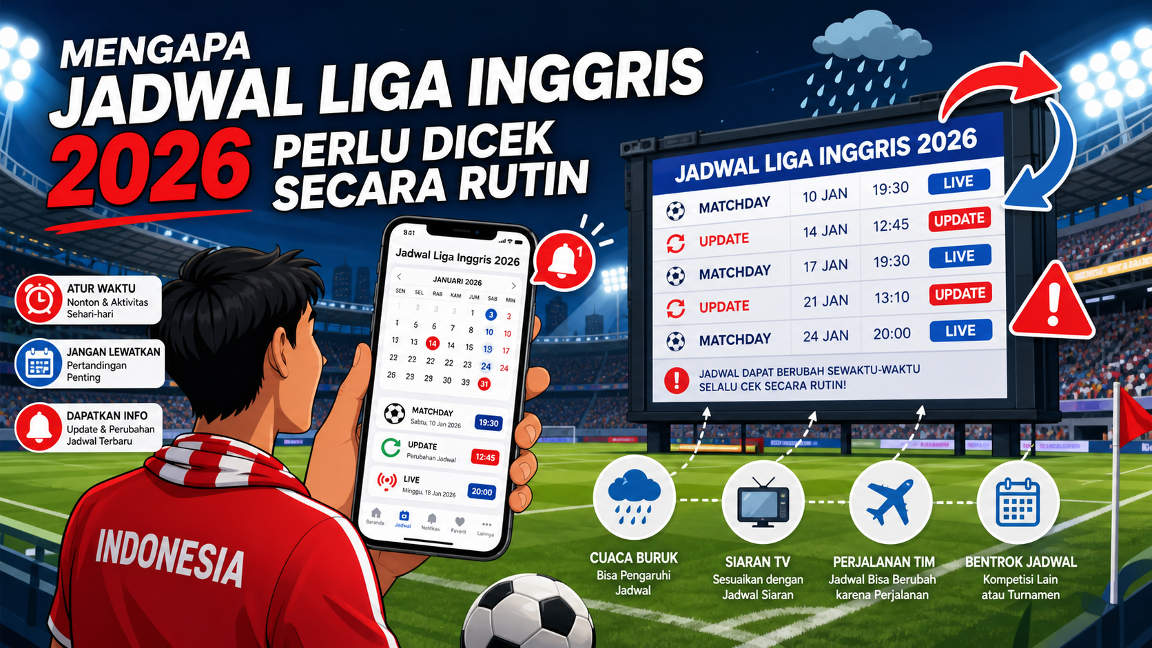 Mengapa Jadwal Liga Inggris 2026 Perlu Dicek Secara Rutin - bola
