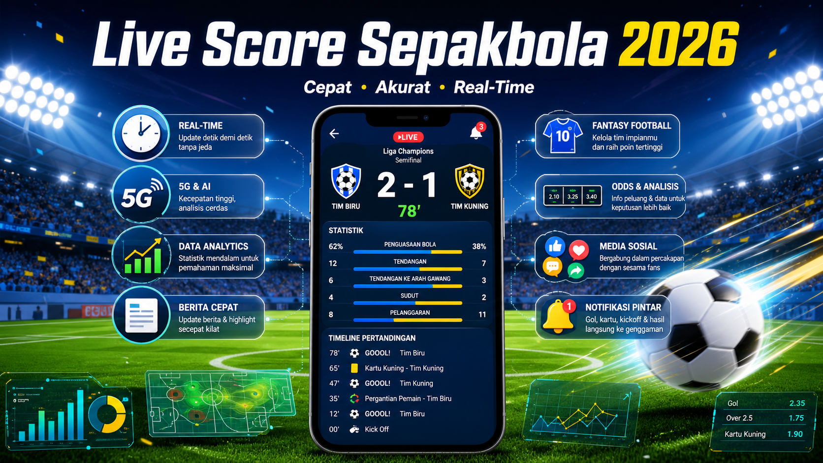 Mengapa Live Score Sepakbola Makin Penting di 2026? - sepakbola