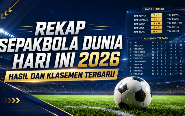 sepakbola - Rekap Sepakbola Dunia Hari Ini 2026: Hasil dan Klasemen Terbaru