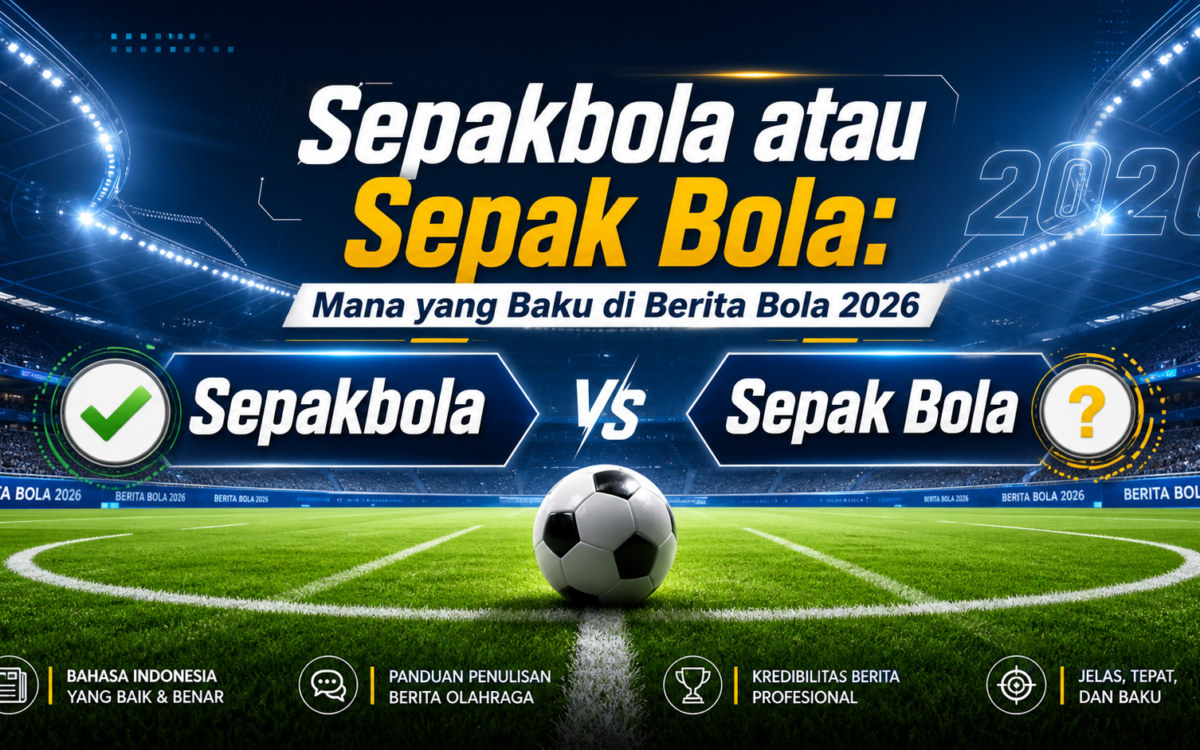 sepakbola - Sepakbola atau Sepak Bola: Mana yang Baku di Berita Bola 2026