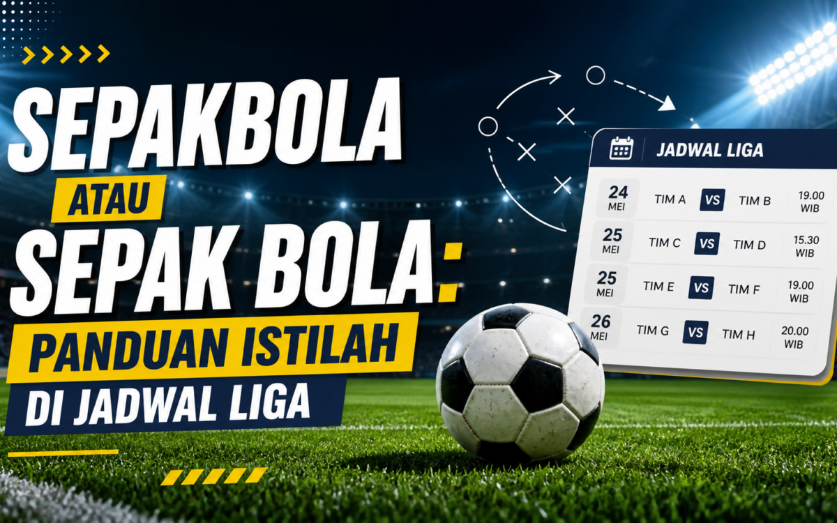 sepakbola - Sepakbola atau Sepak Bola: Panduan Istilah di Jadwal Liga