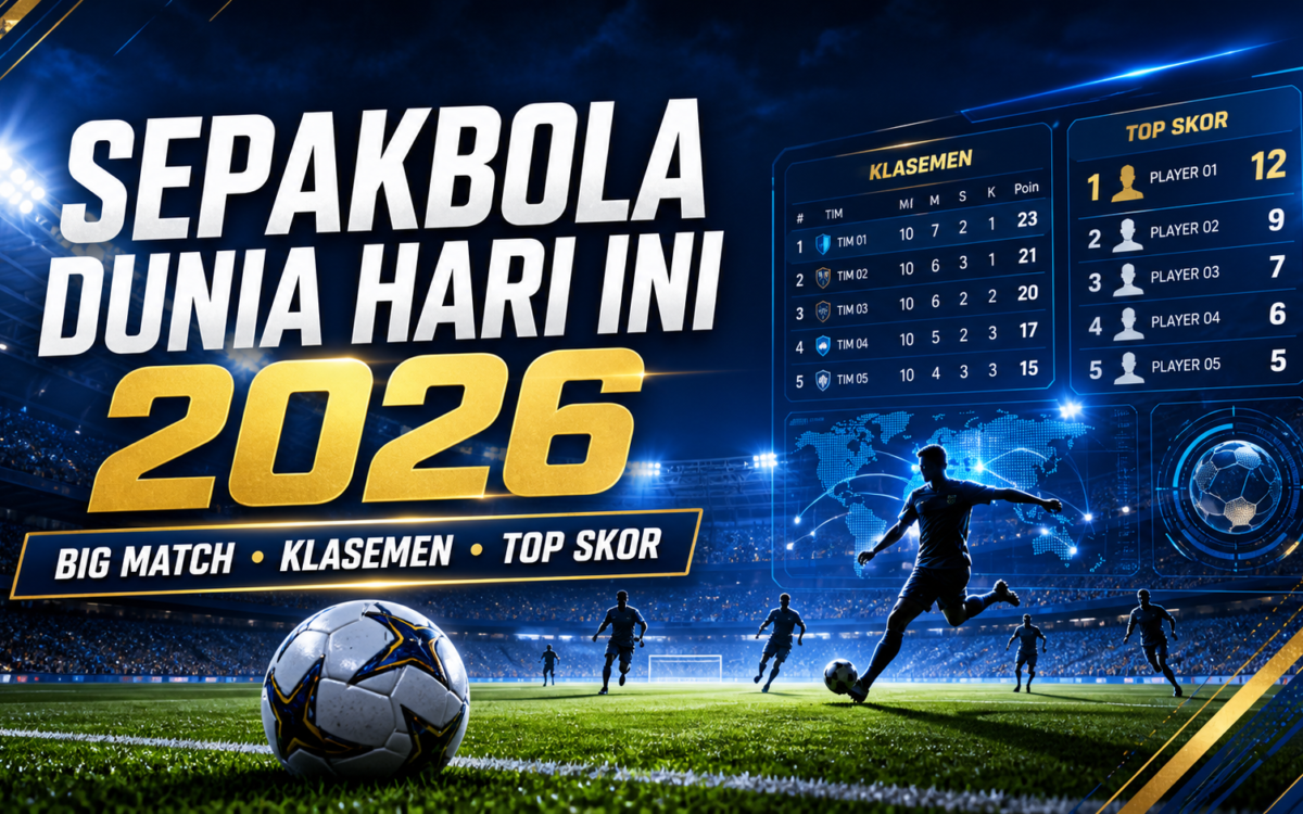 sepakbola - Sepakbola Dunia Hari Ini 2026: Big Match, Klasemen, Top Skor