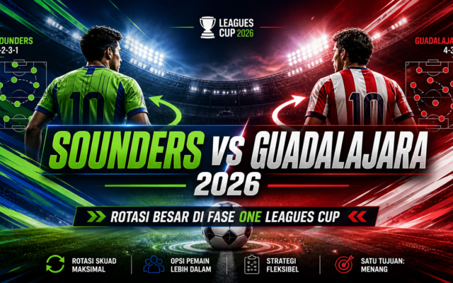 sounders - Sounders vs Guadalajara 2026: Rotasi Besar di Fase One Leagues Cup