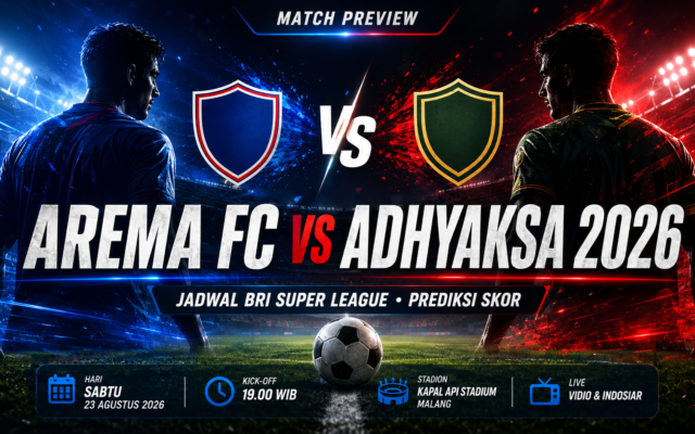arema - Arema FC vs Adhyaksa 2026: Jadwal BRI Super League, Prediksi Skor