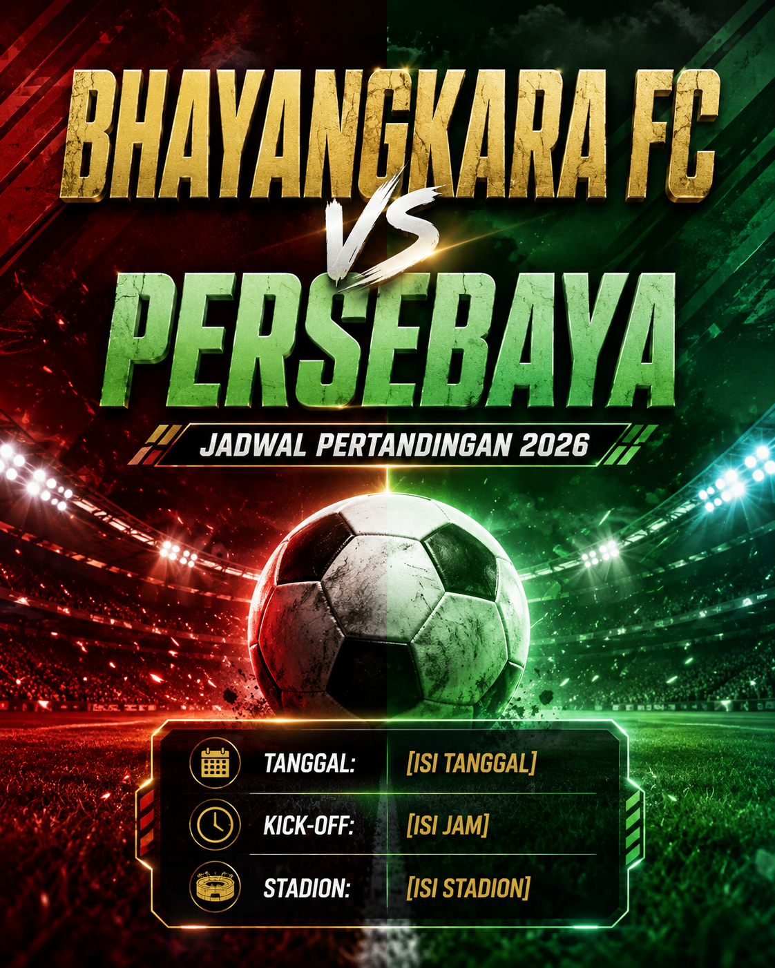 Jadwal Bhayangkara FC vs Persebaya 2026 - persebaya
