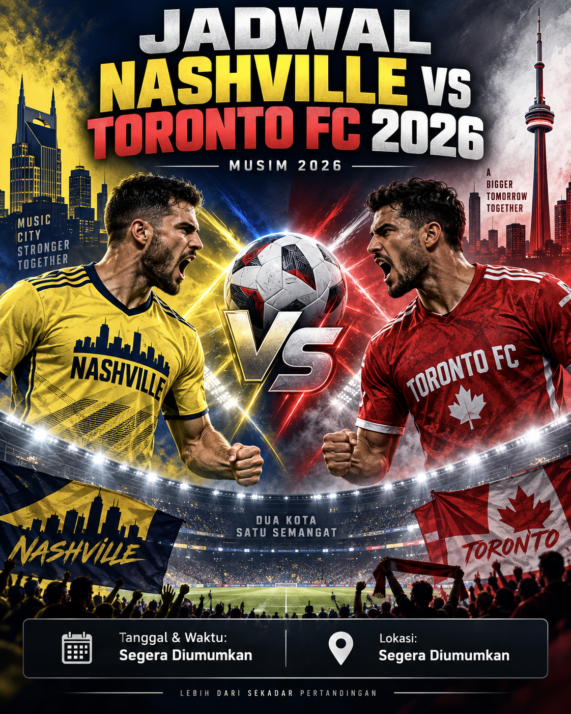 Jadwal Nashville vs Toronto FC 2026 - nashville