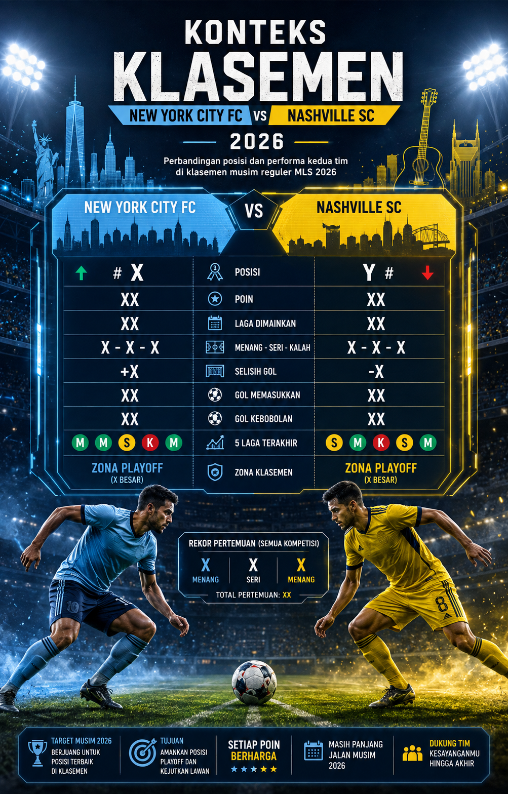 Konteks Klasemen New York City FC vs Nashville SC 2026 - nycfc