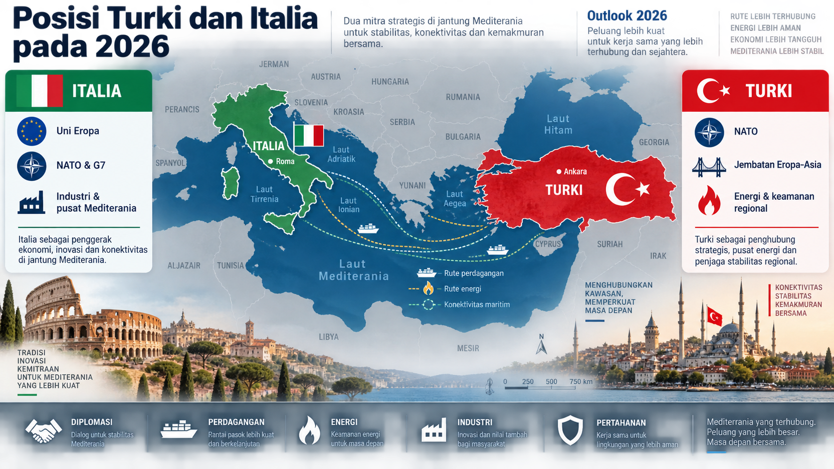 Posisi Turki dan Italia pada 2026 - italia