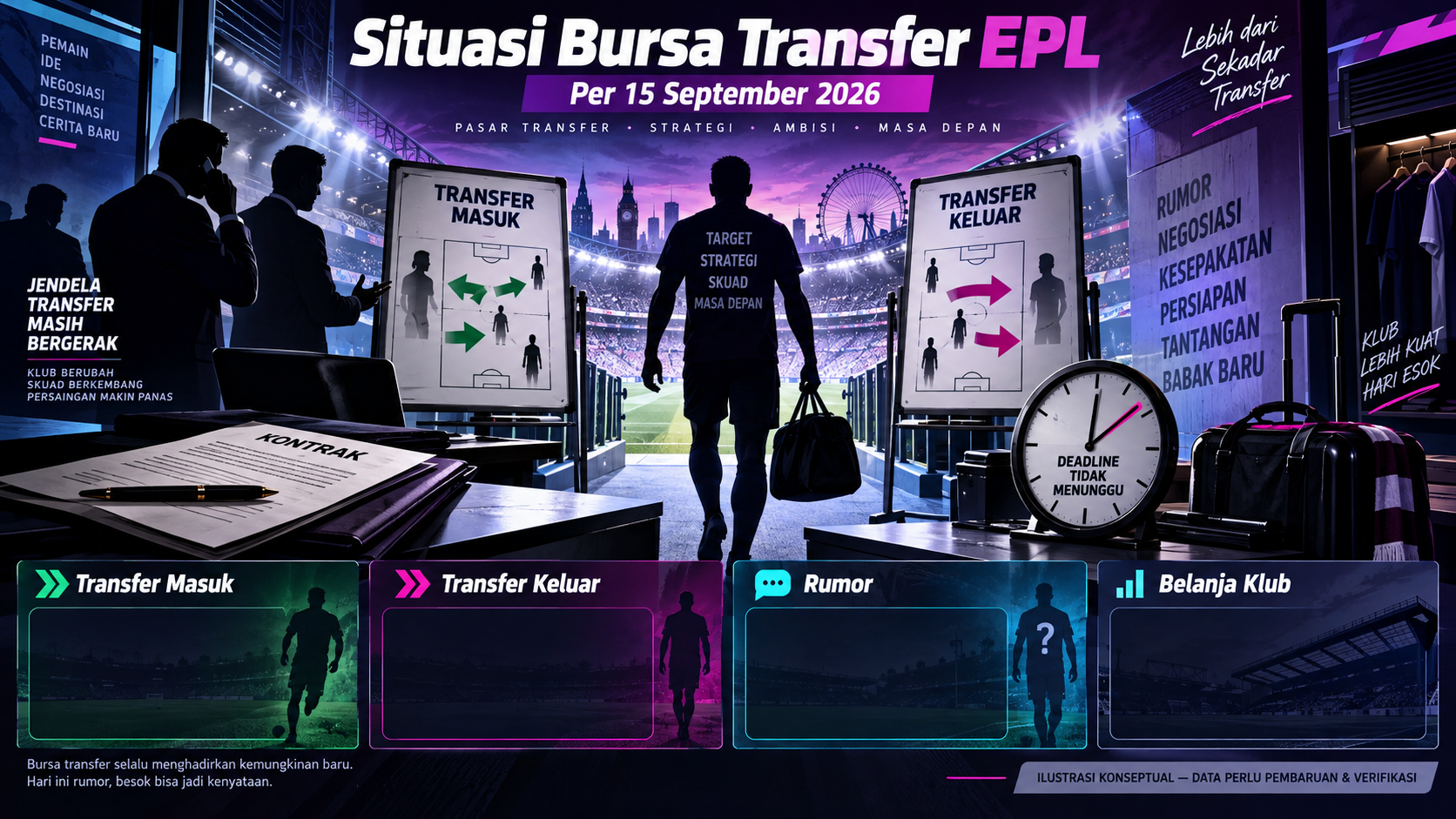 Situasi Bursa Transfer EPL per 15 September 2026 - bola