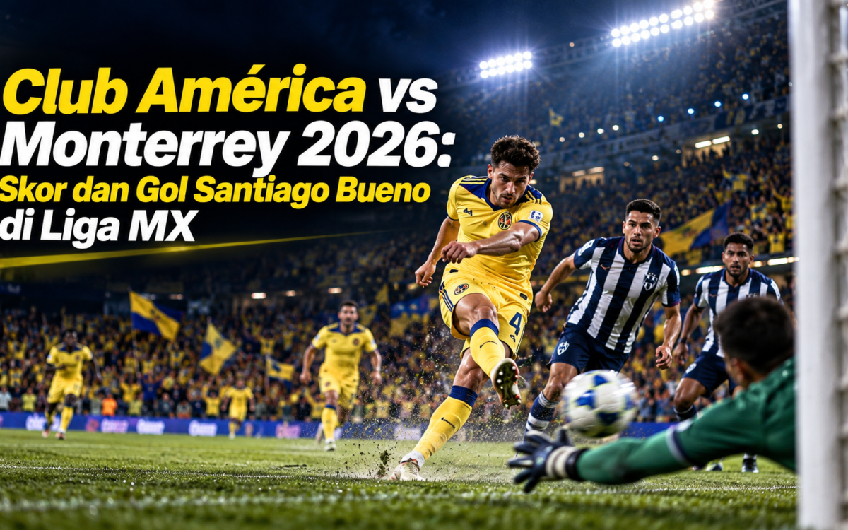 amãrica - Club AmÃ©rica vs Monterrey 2026: Skor dan Gol Santiago Bueno di Liga MX