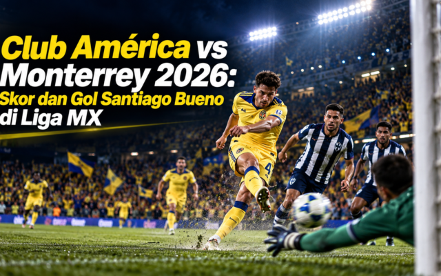 amãrica - Club AmÃ©rica vs Monterrey 2026: Skor dan Gol Santiago Bueno di Liga MX