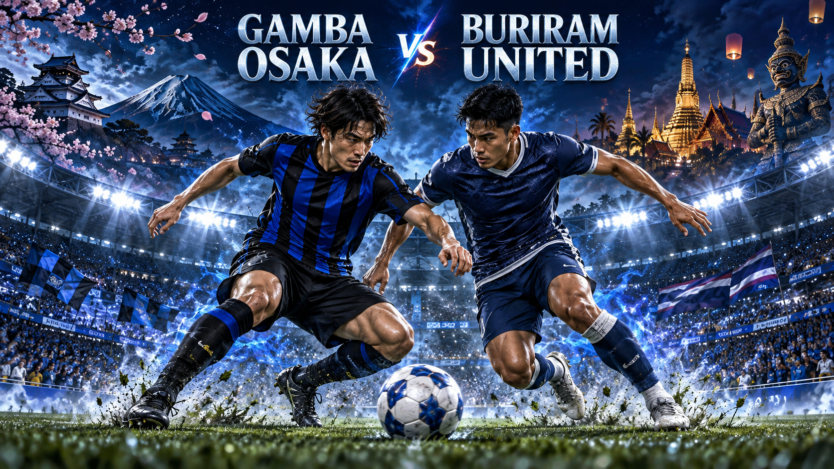 Gambaran Pertandingan Gamba Osaka vs Buriram United - gamba
