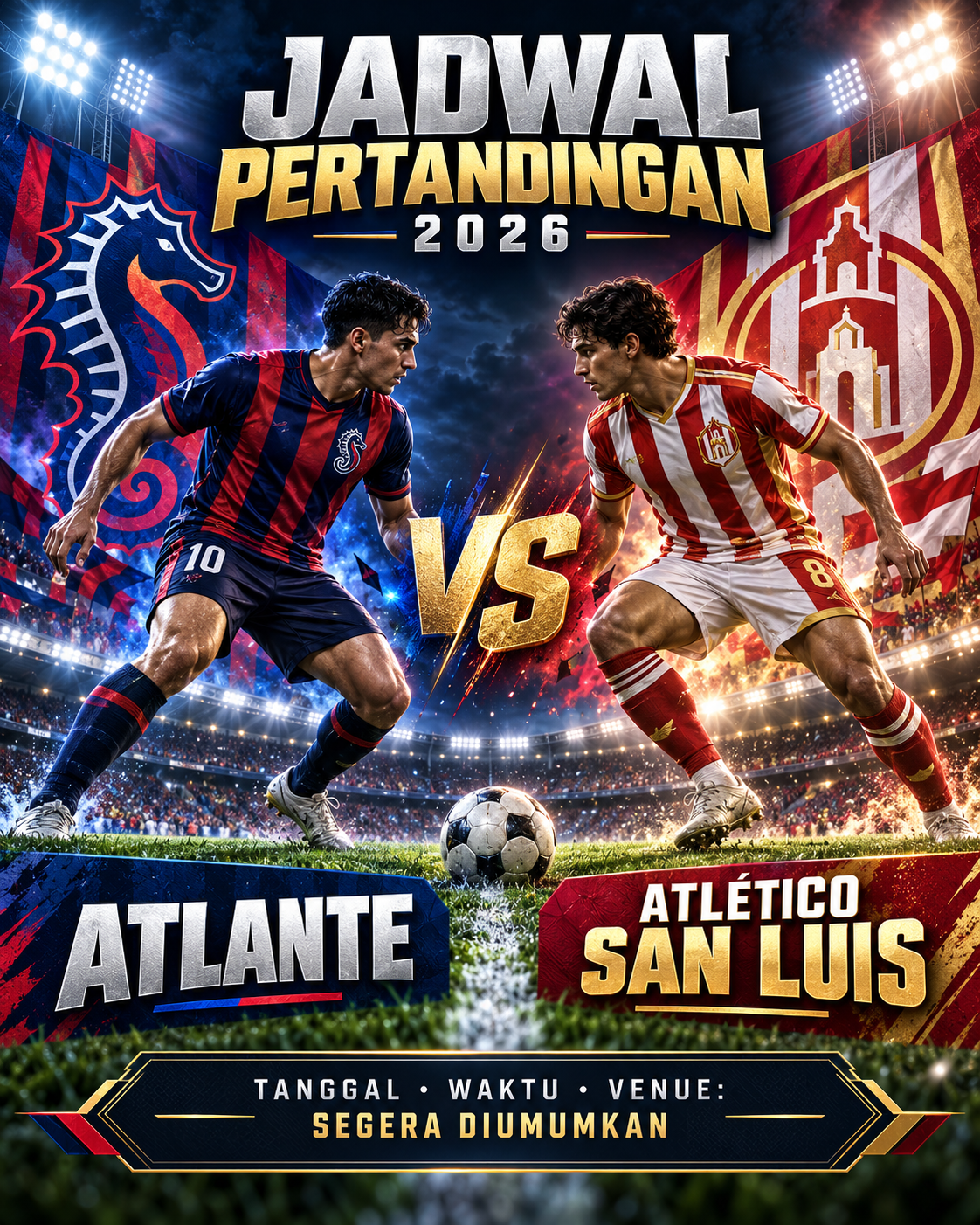 Jadwal Atlante vs Atletico San Luis 2026 - atlante