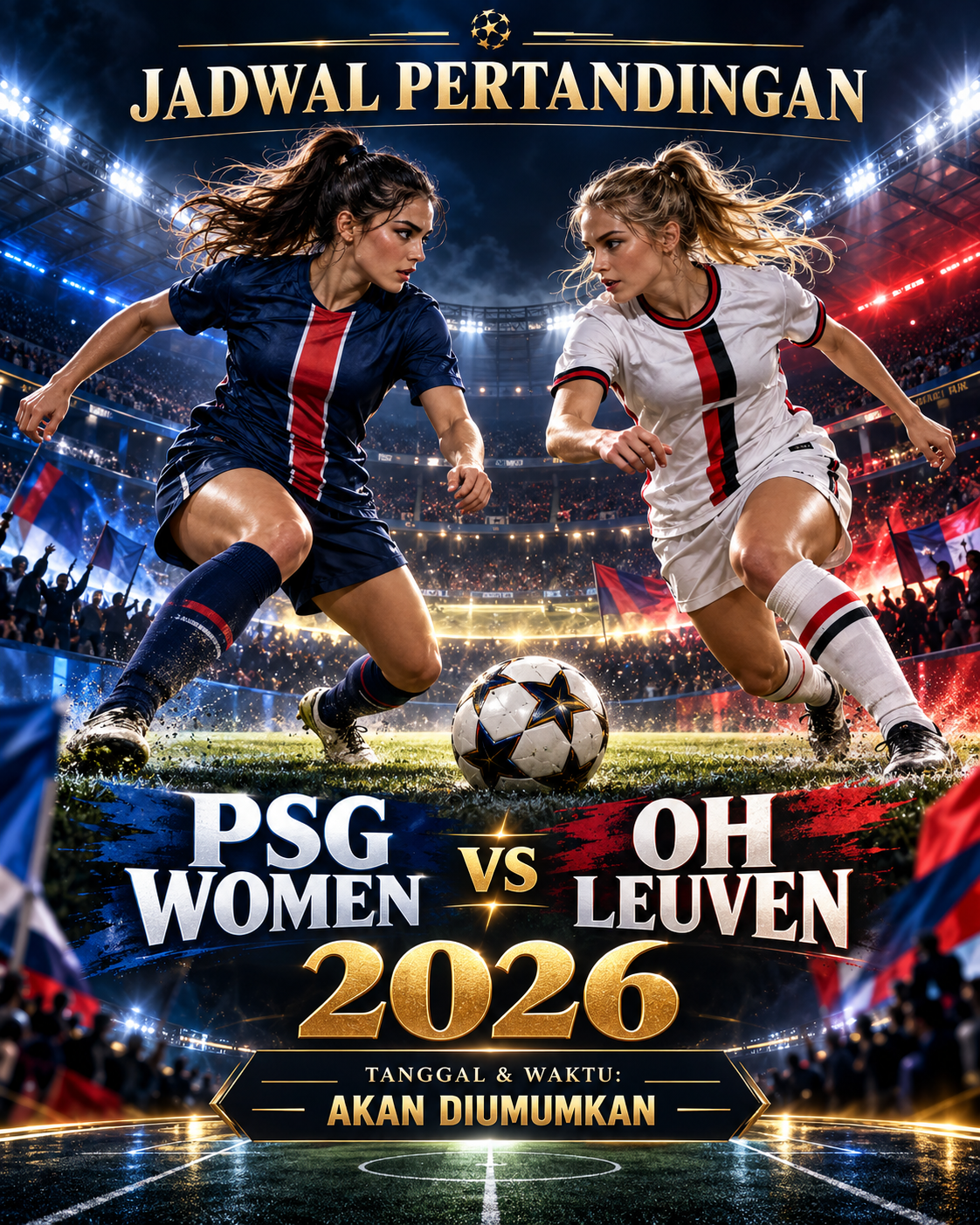 Jadwal PSG Women vs OH Leuven 2026 - psg
