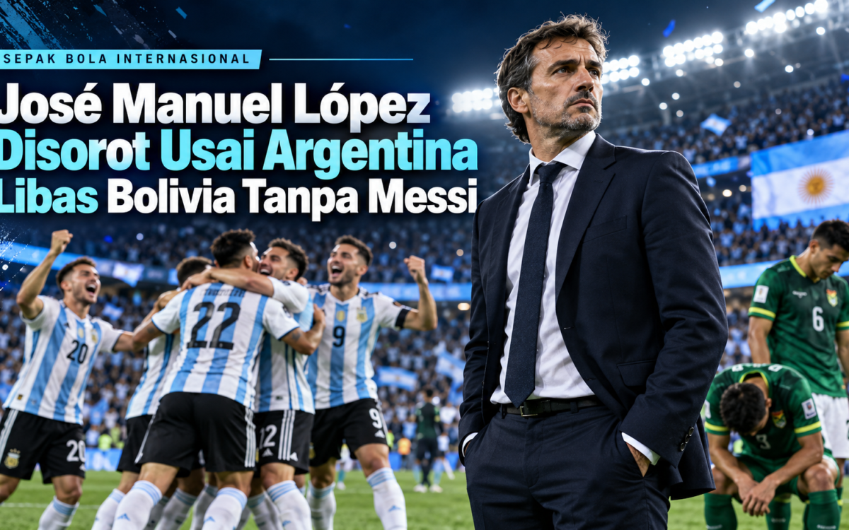 lopez - JosÃ© Manuel LÃ³pez Disorot Usai Argentina Libas Bolivia Tanpa Messi