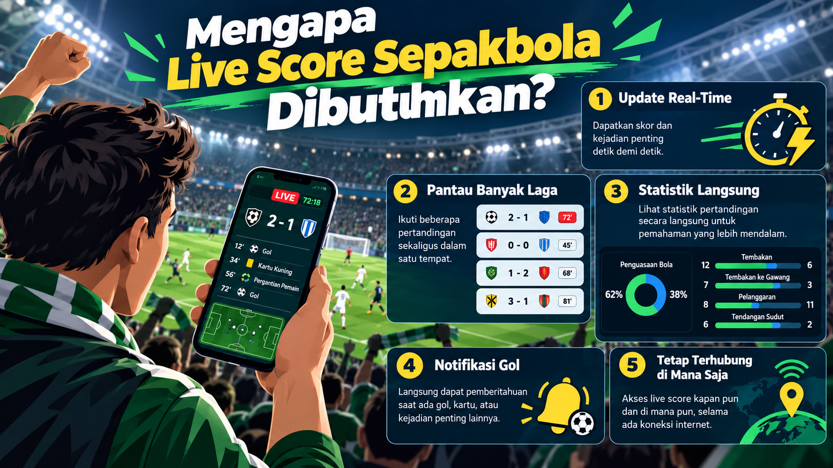Mengapa Live Score Sepakbola Dibutuhkan? - livescore
