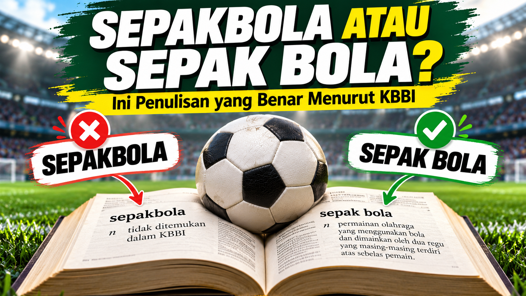 Penulisan yang Benar - sepakbola