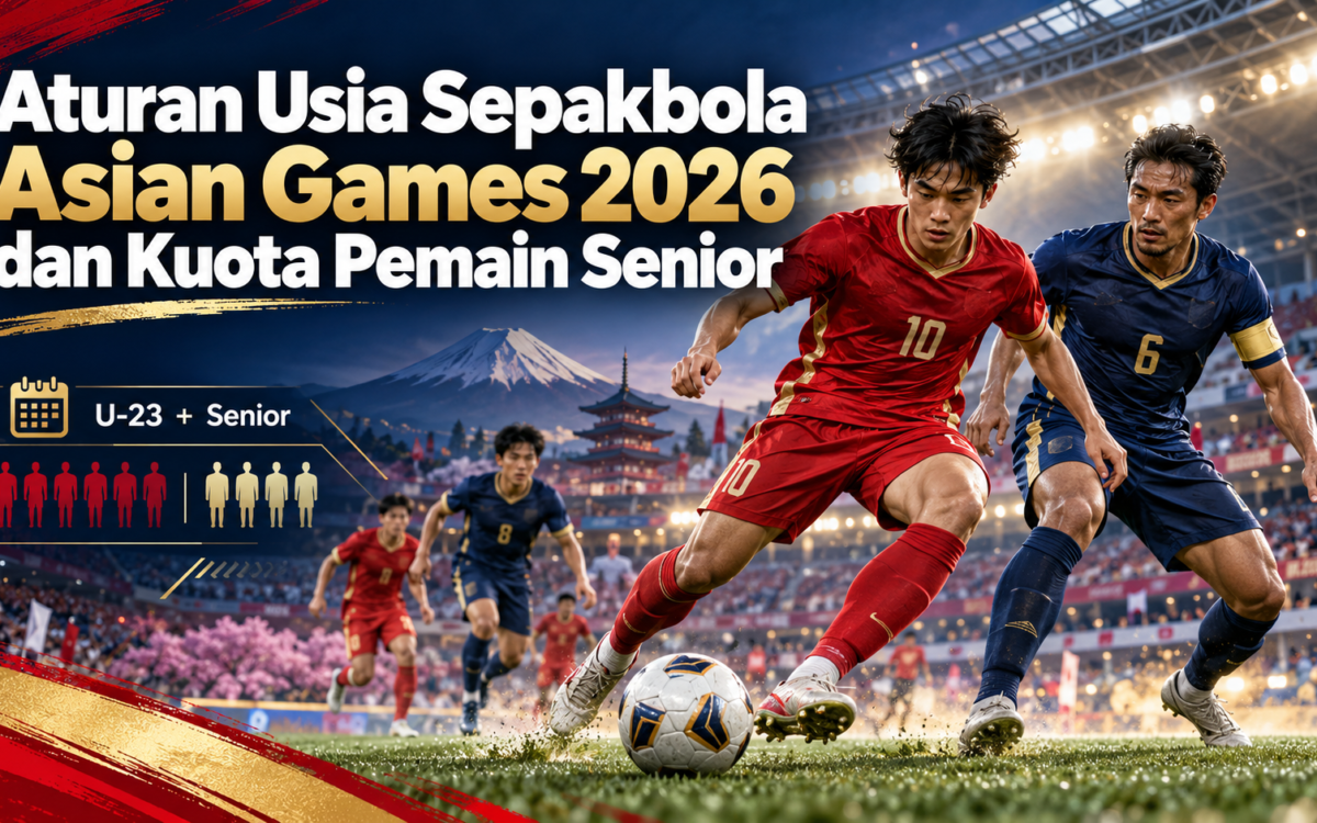 sepakbola - Aturan Usia Sepakbola Asian Games 2026 dan Kuota Pemain Senior