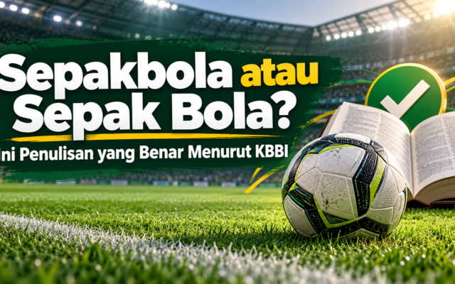 sepakbola - Sepakbola atau Sepak Bola? Ini Penulisan yang Benar Menurut KBBI