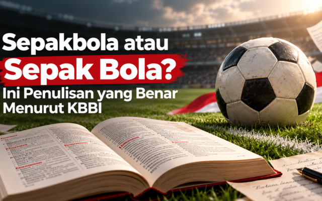 sepakbola - Sepakbola atau Sepak Bola? Ini Penulisan yang Benar Menurut KBBI