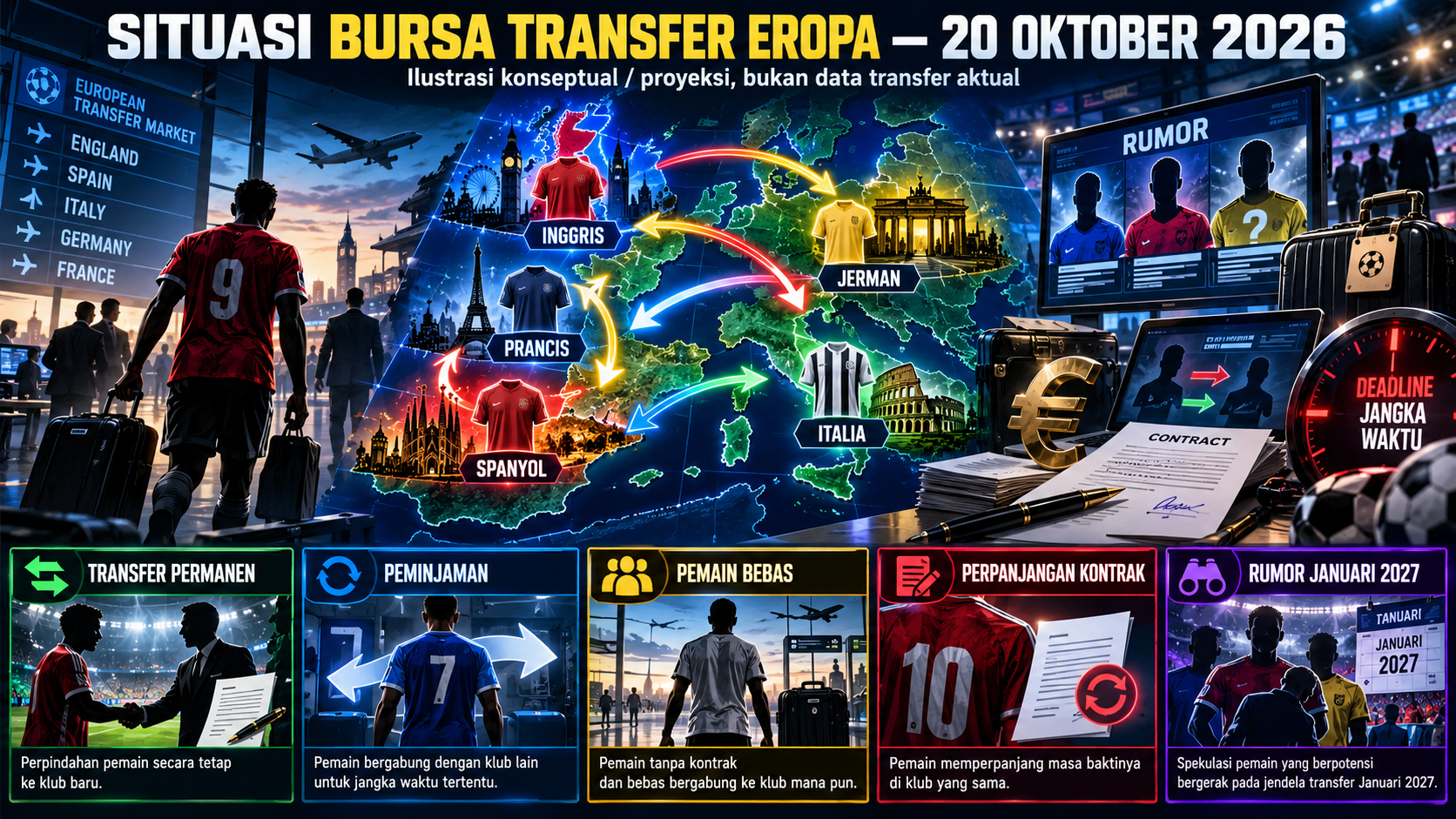 Situasi Bursa Transfer Eropa per 20 Oktober 2026 - transfer