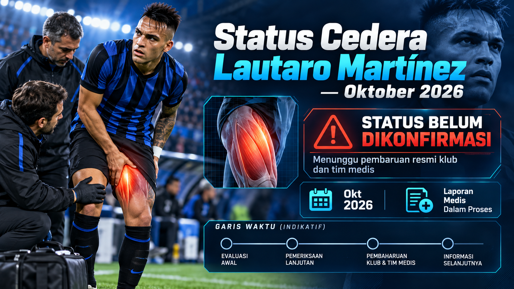 Status Cedera Lautaro MartÃ­nez pada Oktober 2026 - lautaro